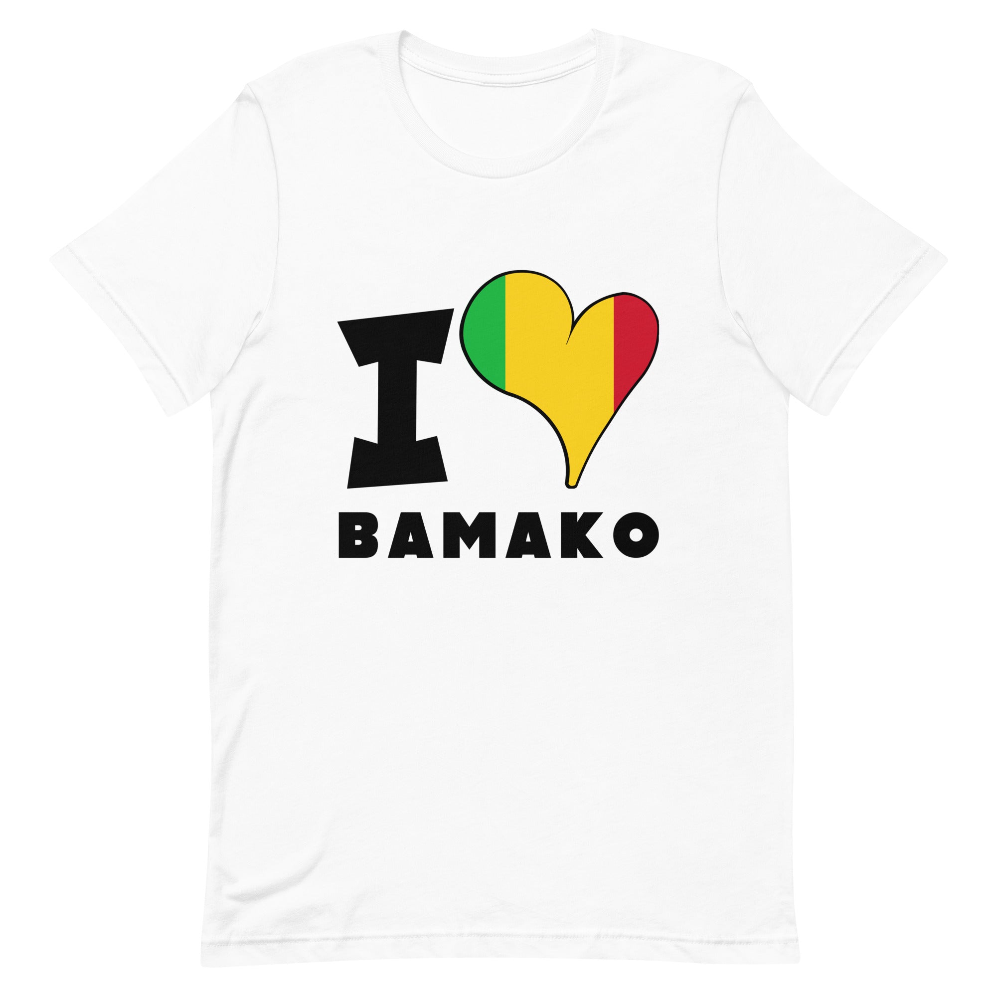 Unisex t-shirt - I Love Bamako Flag