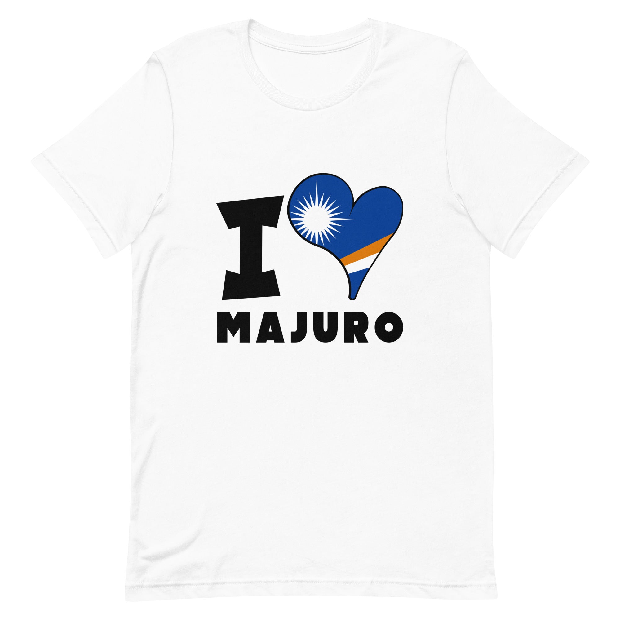 Unisex t-shirt - I Love Majuro Flag