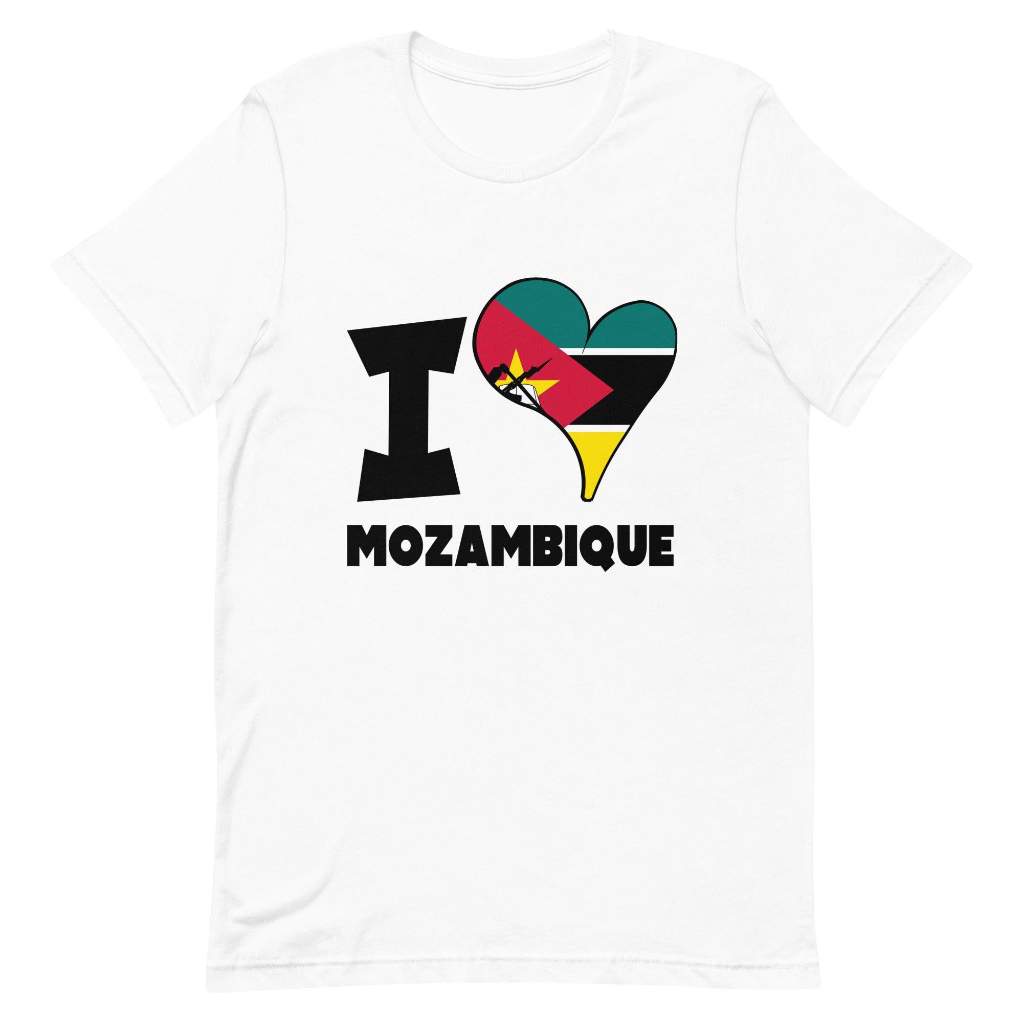 Unisex t-shirt - I Love Mozambique Flag