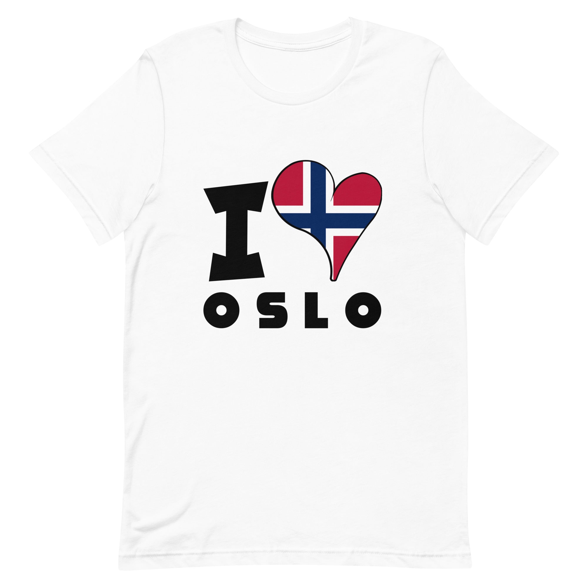 Unisex t-shirt - I Love Oslo Flag