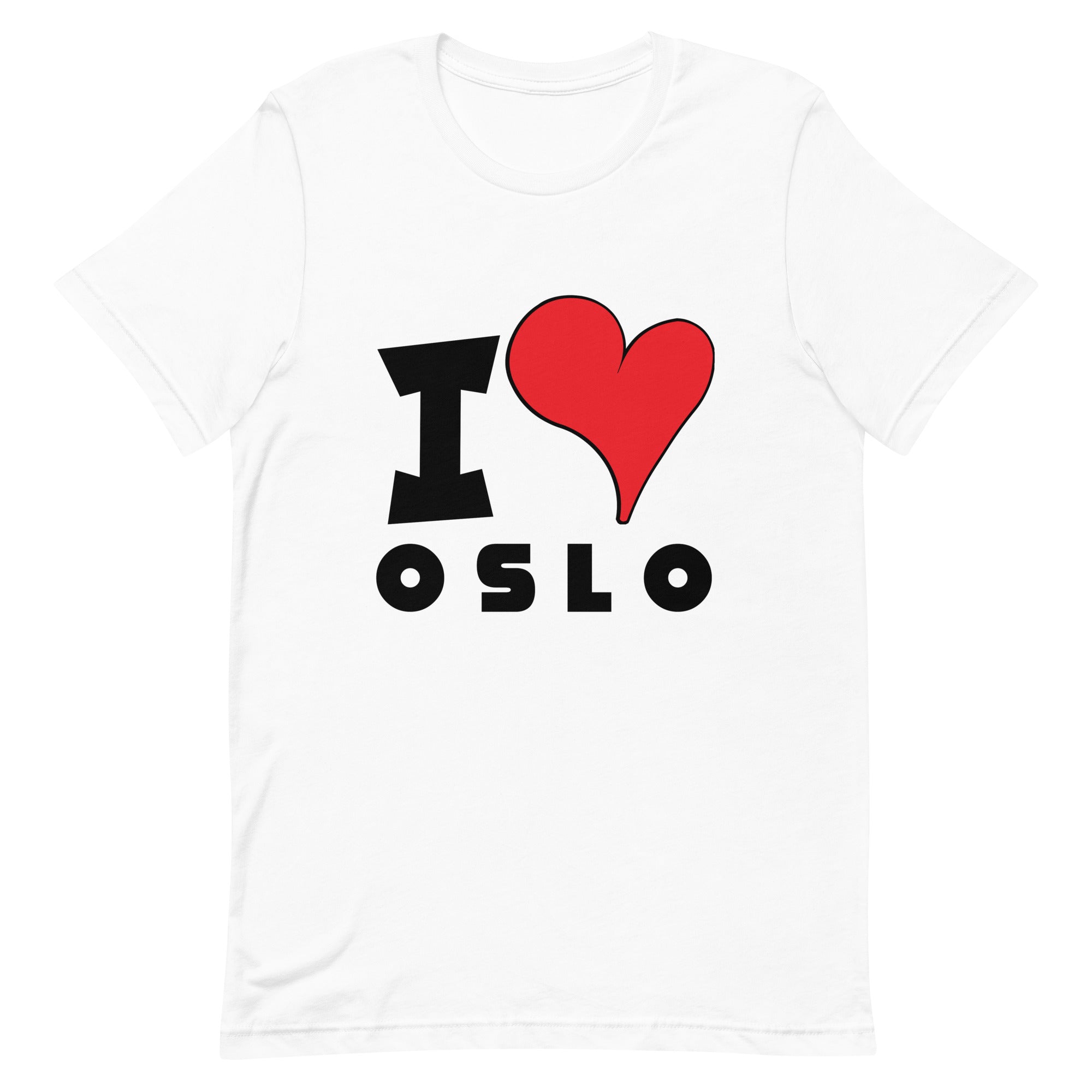 Unisex t-shirt - I Love Oslo Red