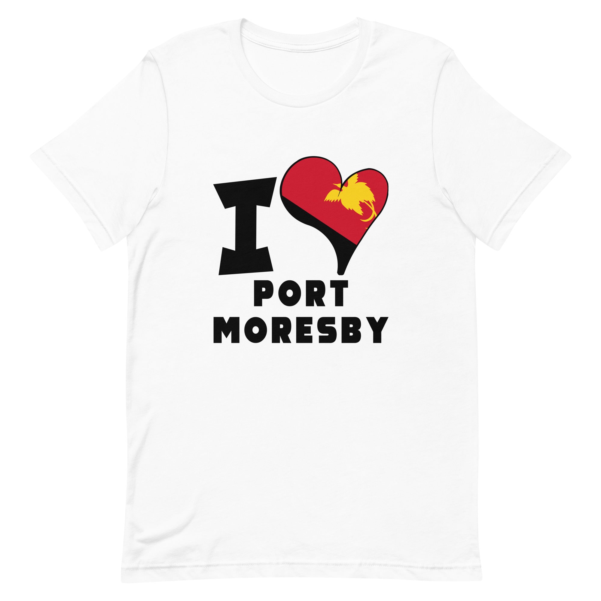 Unisex t-shirt - I Love Port Moresby Flag