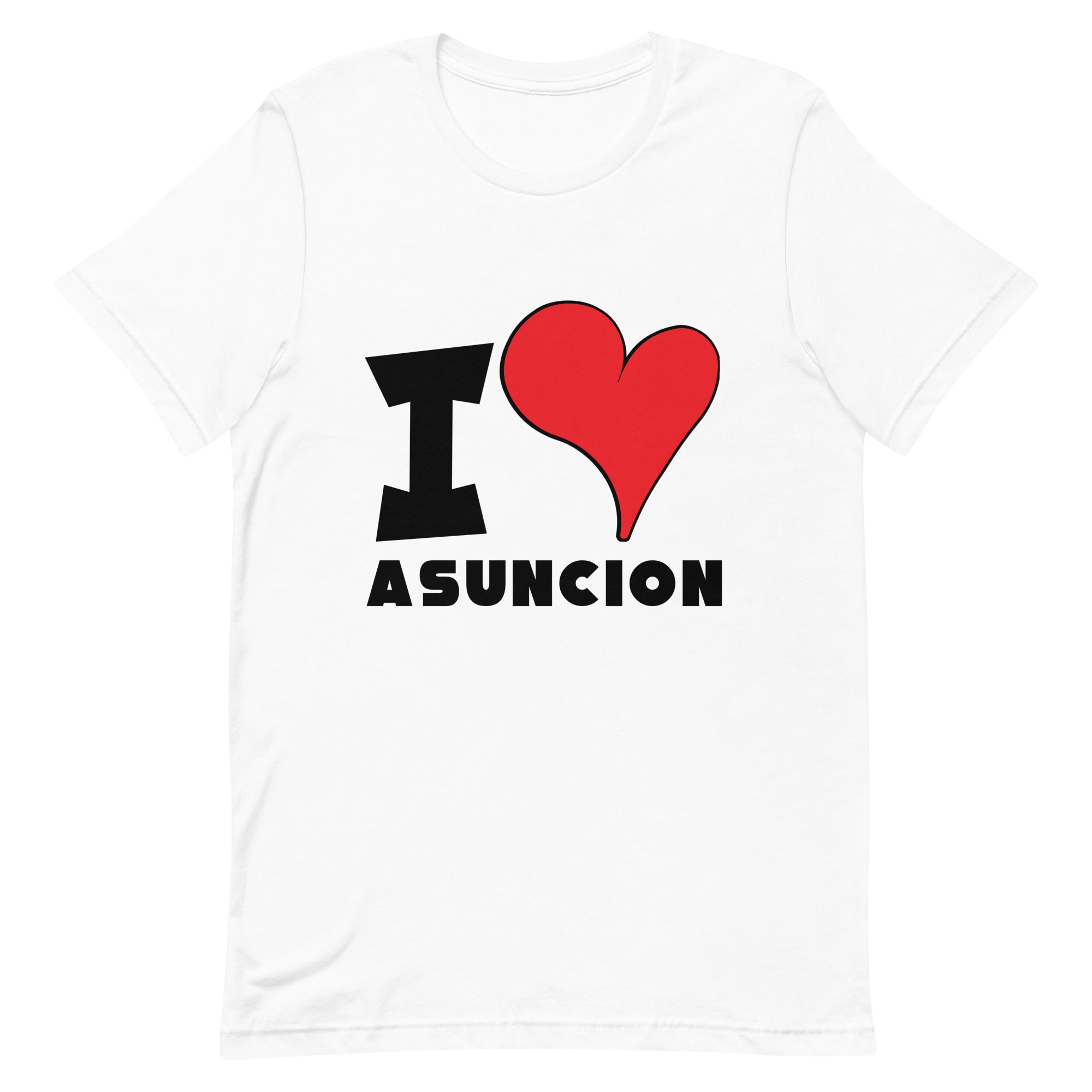 Unisex t-shirt - I Love Asuncion Red