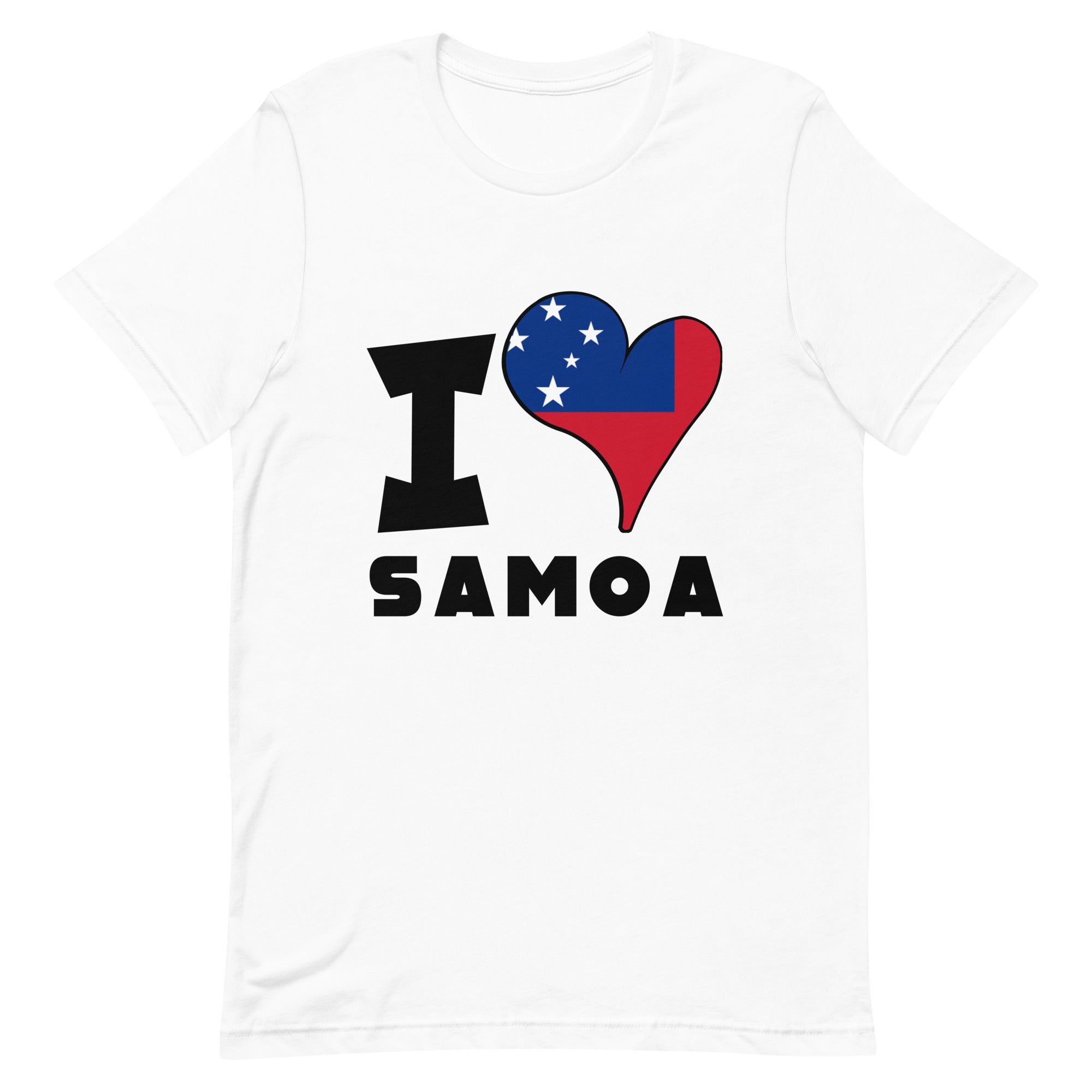 Unisex t-shirt - I Love Samoa Flag