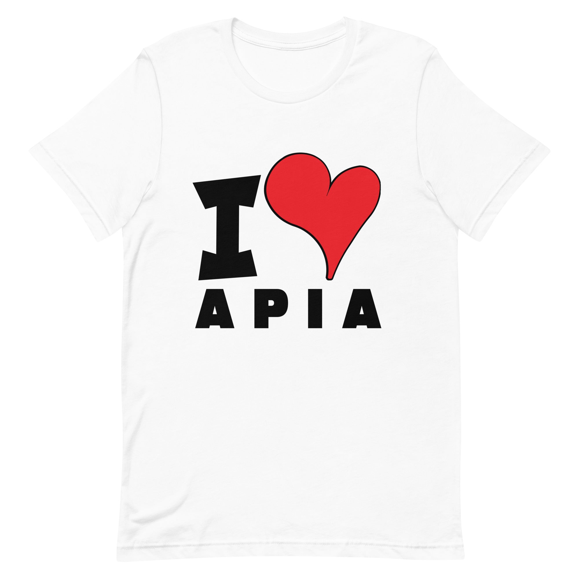 Unisex t-shirt - I Love Apia Red