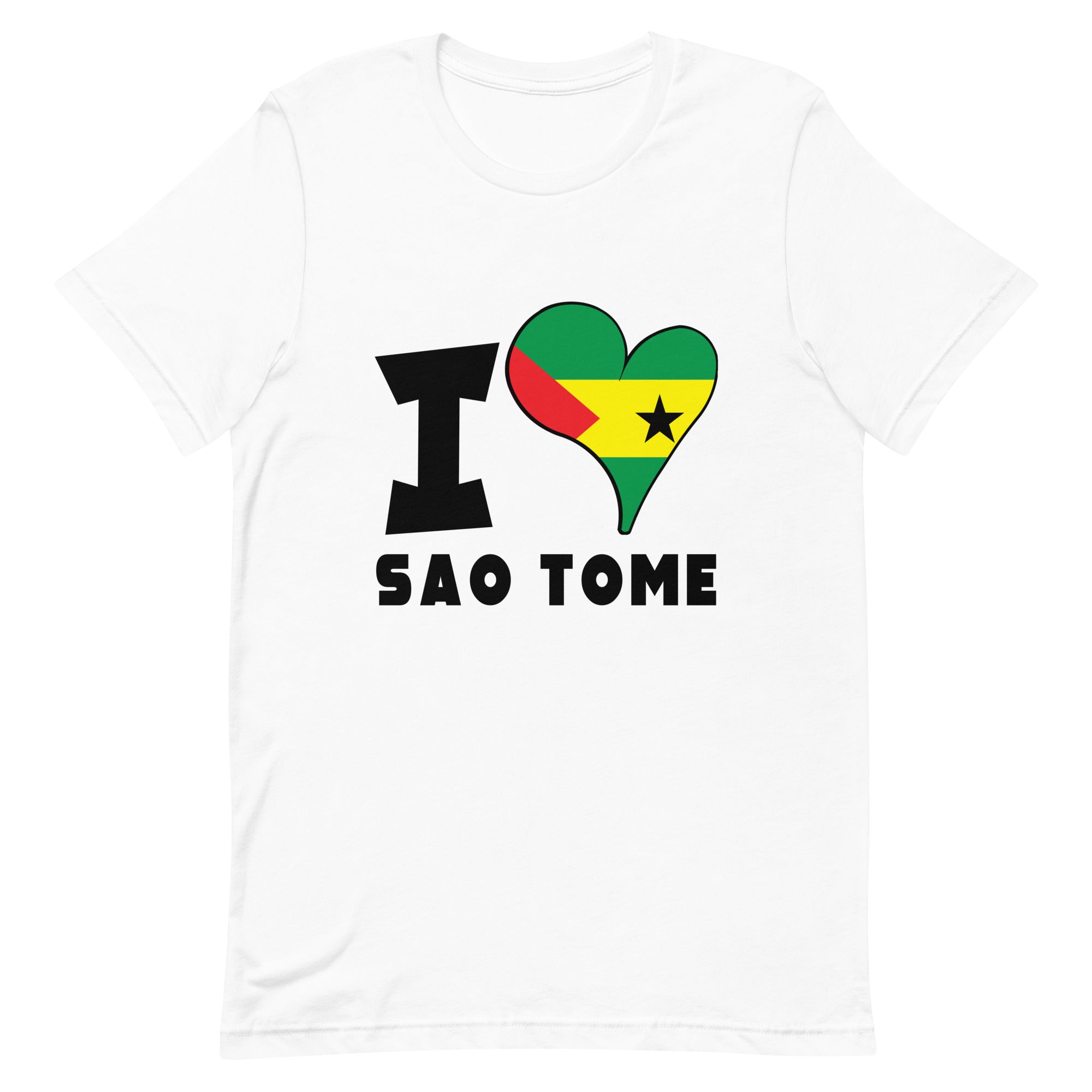 Unisex t-shirt - I Love São Tomé Flag