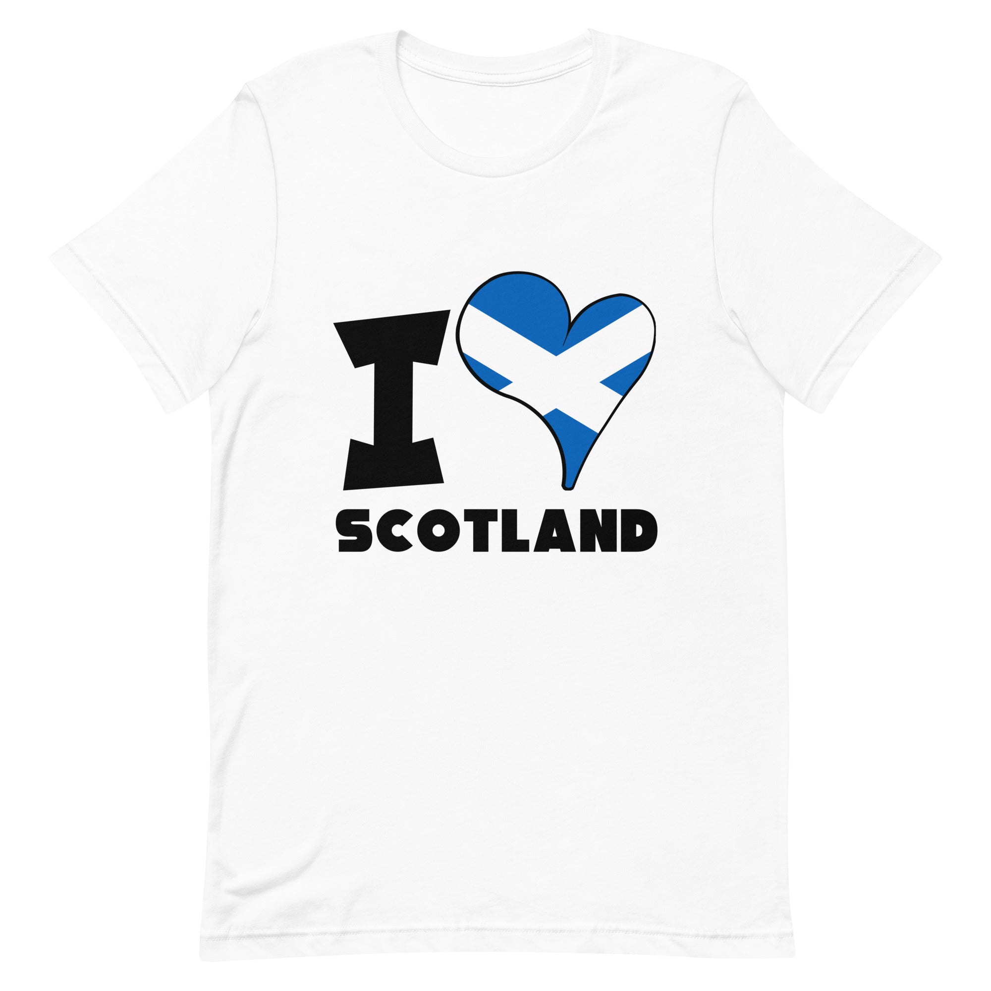 Unisex t-shirt - I Love Scotland Flag