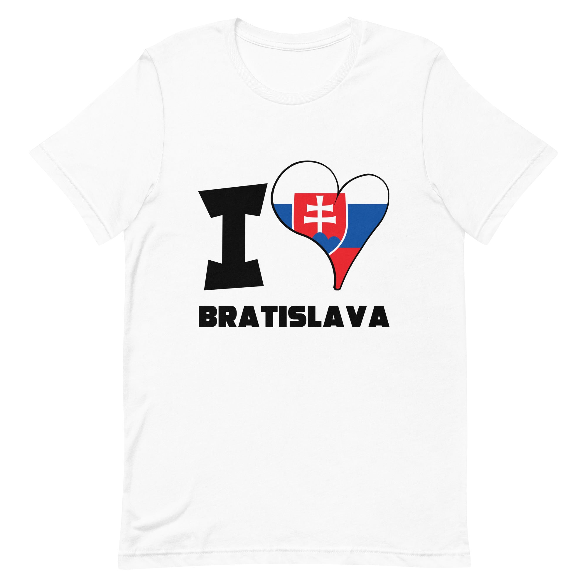 Unisex t-shirt - I Love Bratislava Flag