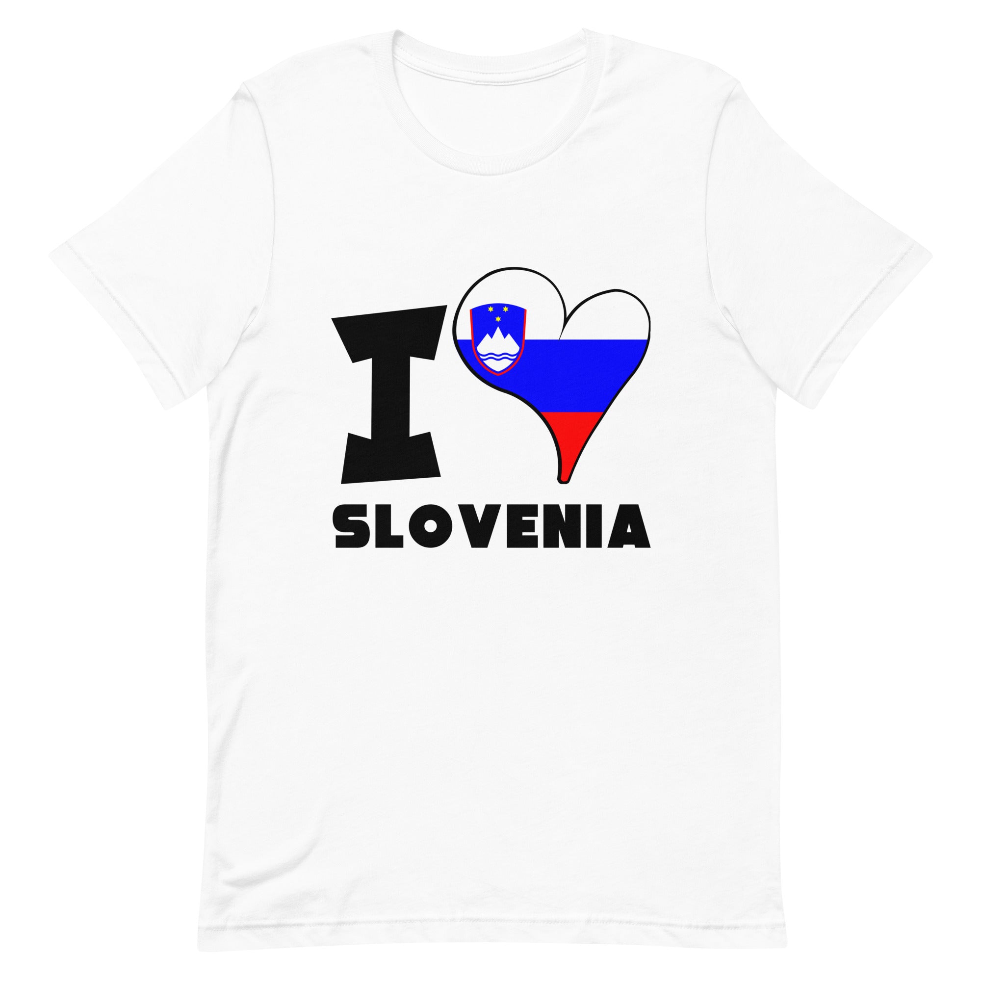 Unisex t-shirt - I Love Slovenia Flag