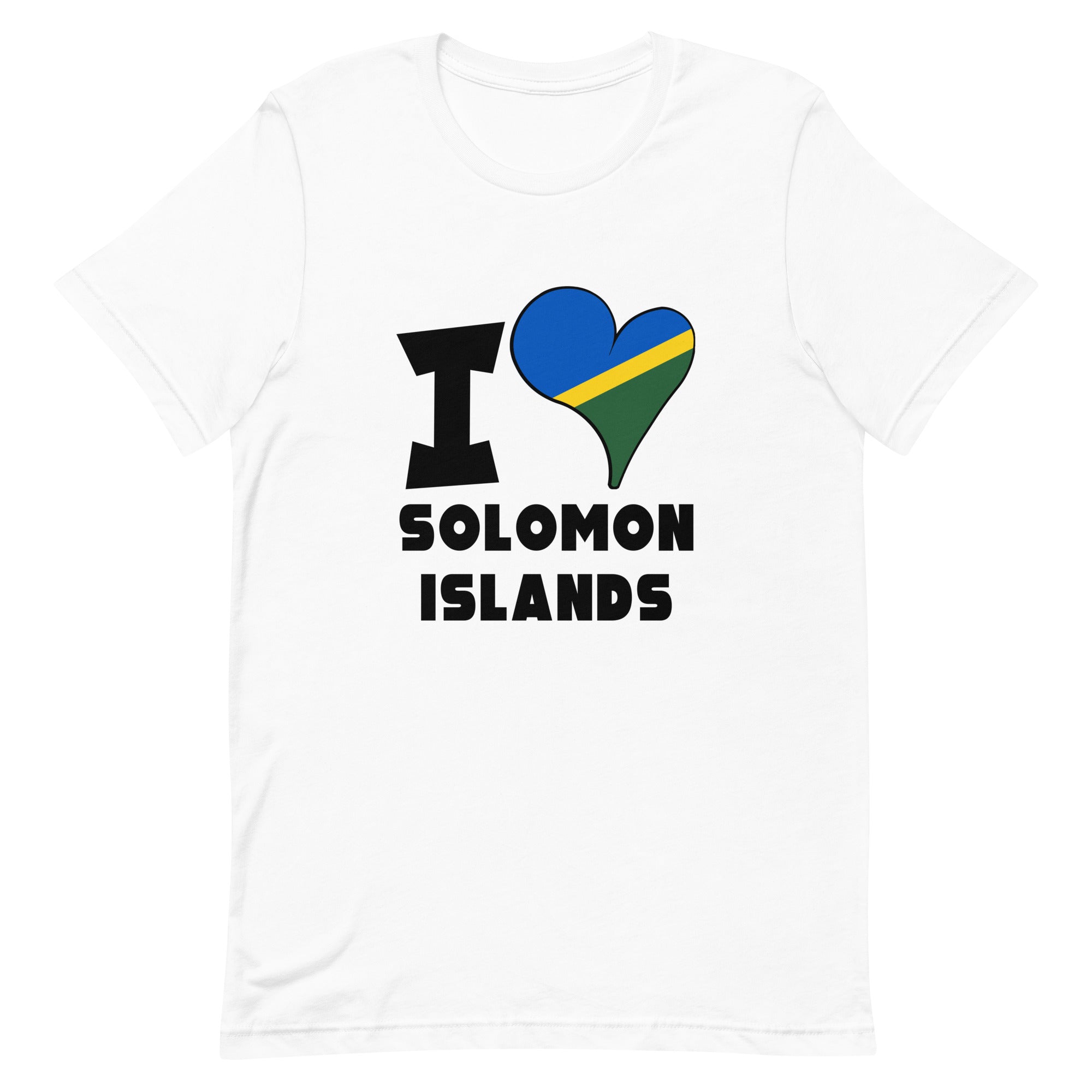 Unisex t-shirt - I Love Solomon Islands Flag