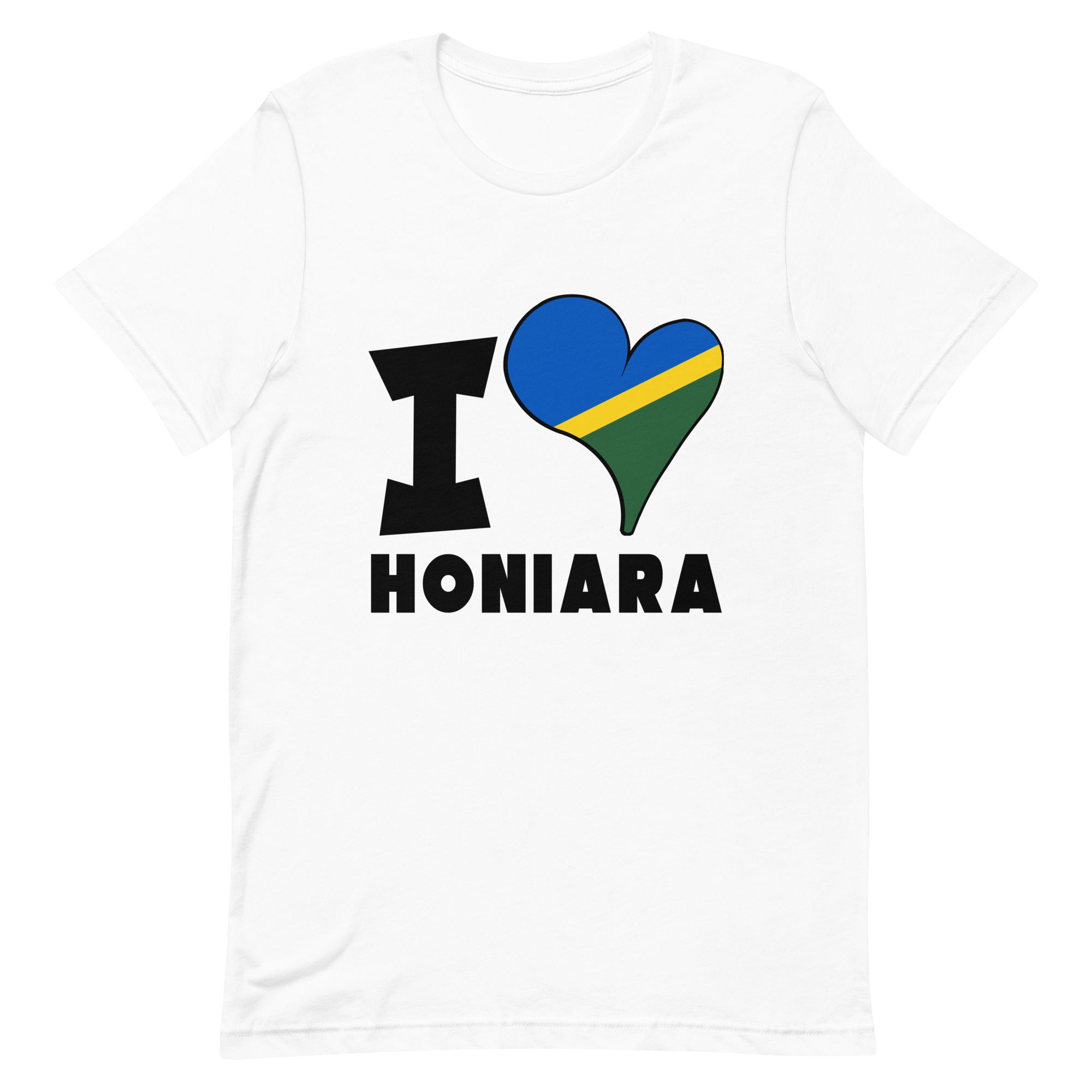 Unisex t-shirt - I Love Honiara Flag