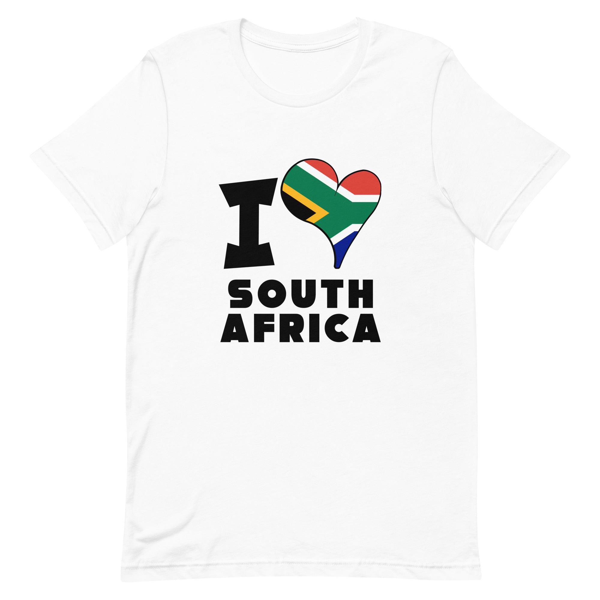 Unisex t-shirt - I Love South Africa Flag