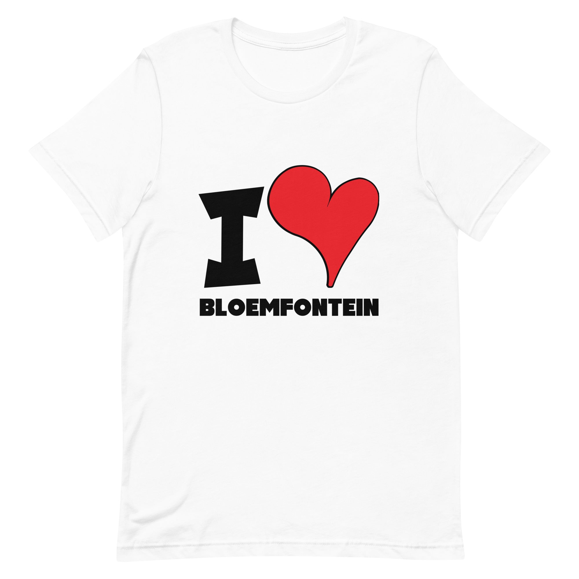 Unisex t-shirt - I Love Bloemfontein Red