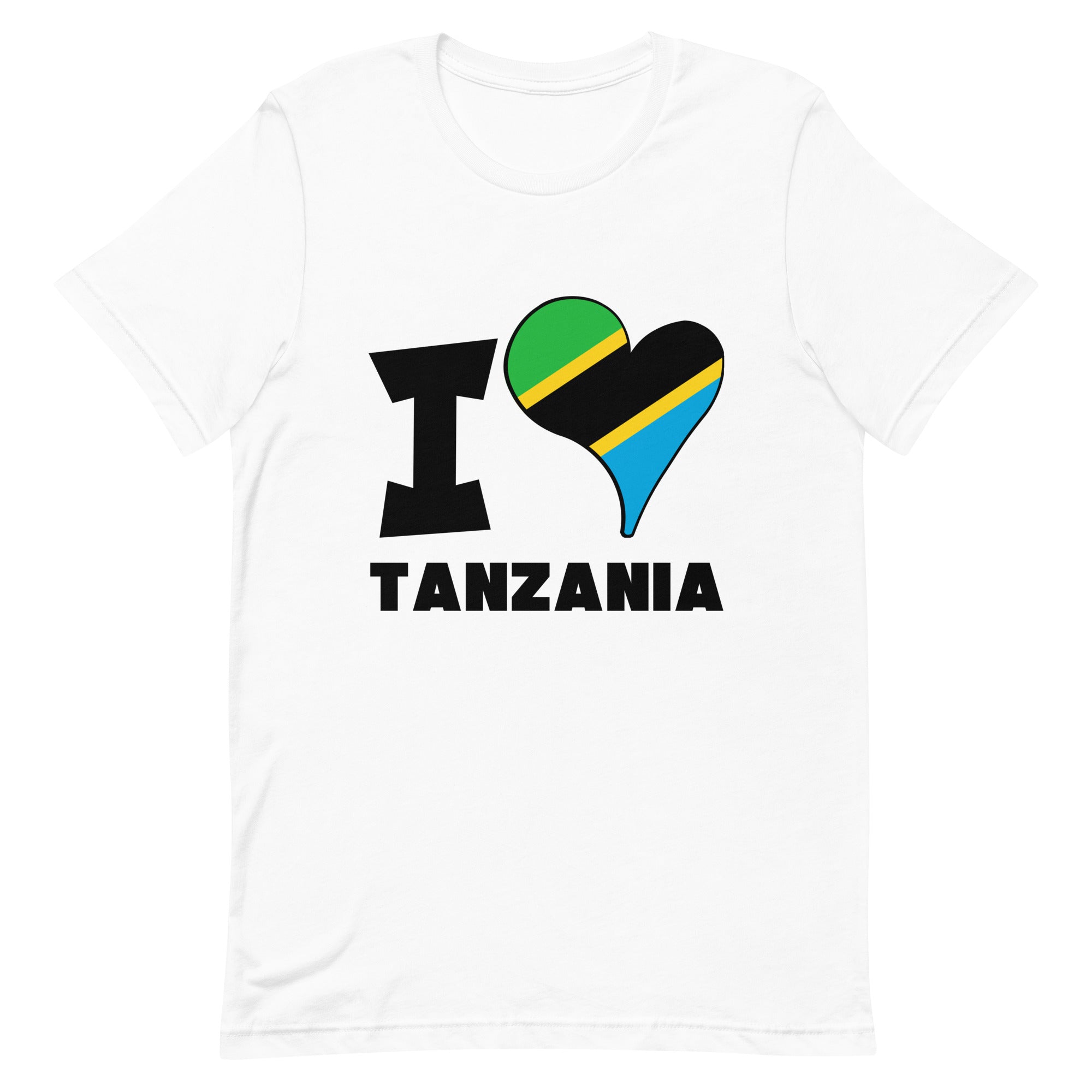 Unisex t-shirt - I Love Tanzania Flag