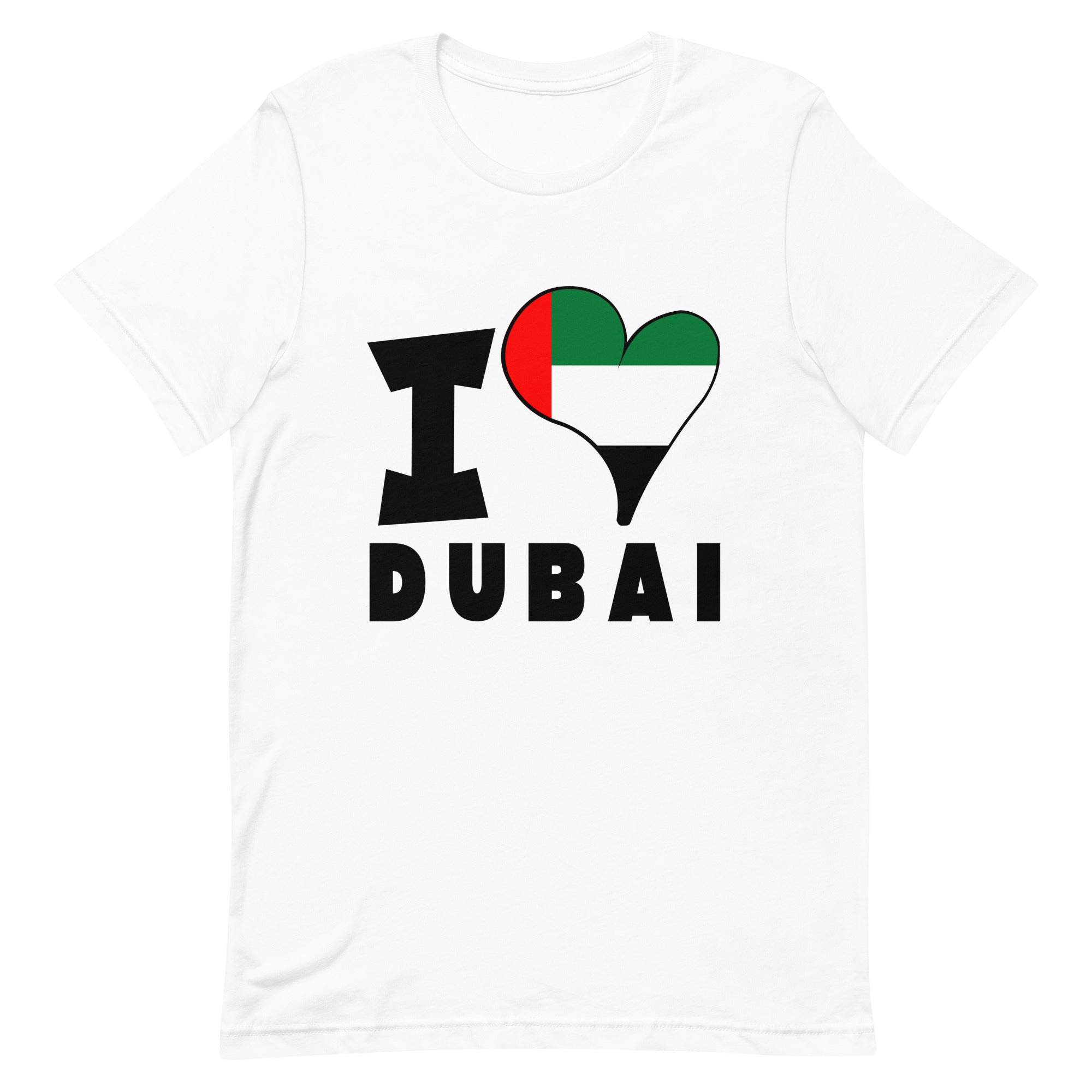 Unisex t-shirt - I Love Dubai Flag