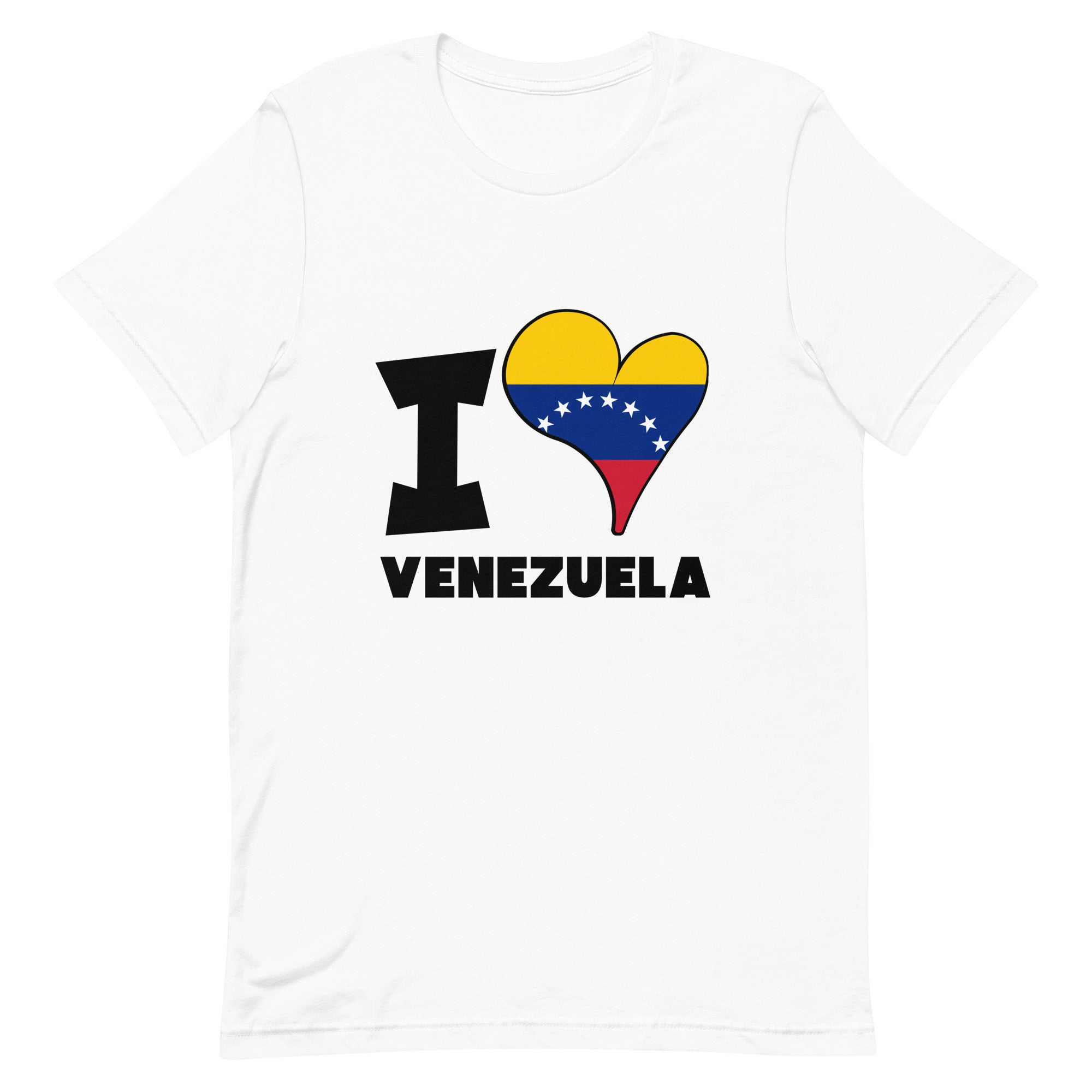 Unisex t-shirt - I Love  Venezuela Flag