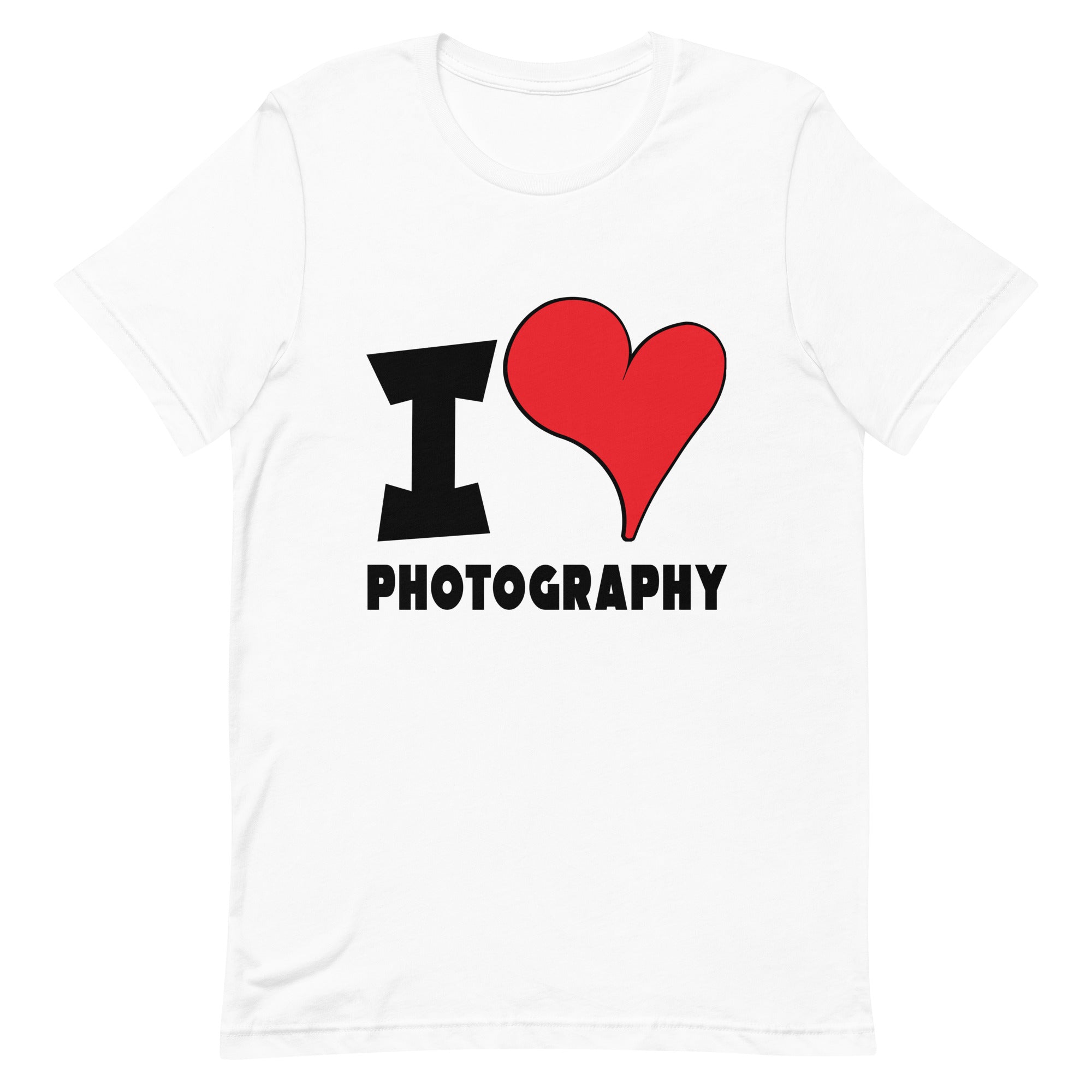 Unisex t-shirt - I Love Photography Red