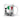 White glossy mug - I Love Italy Flag