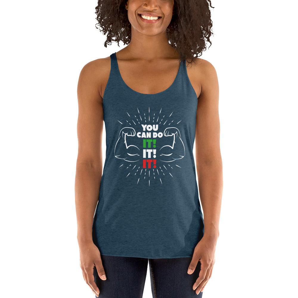 Women's Racerback Tank - You can do it!