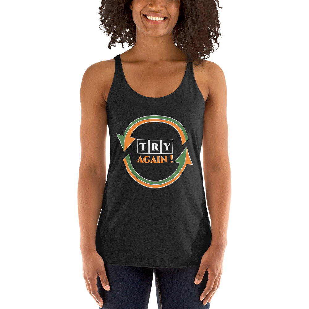 Women's Racerback Tank - Try Again